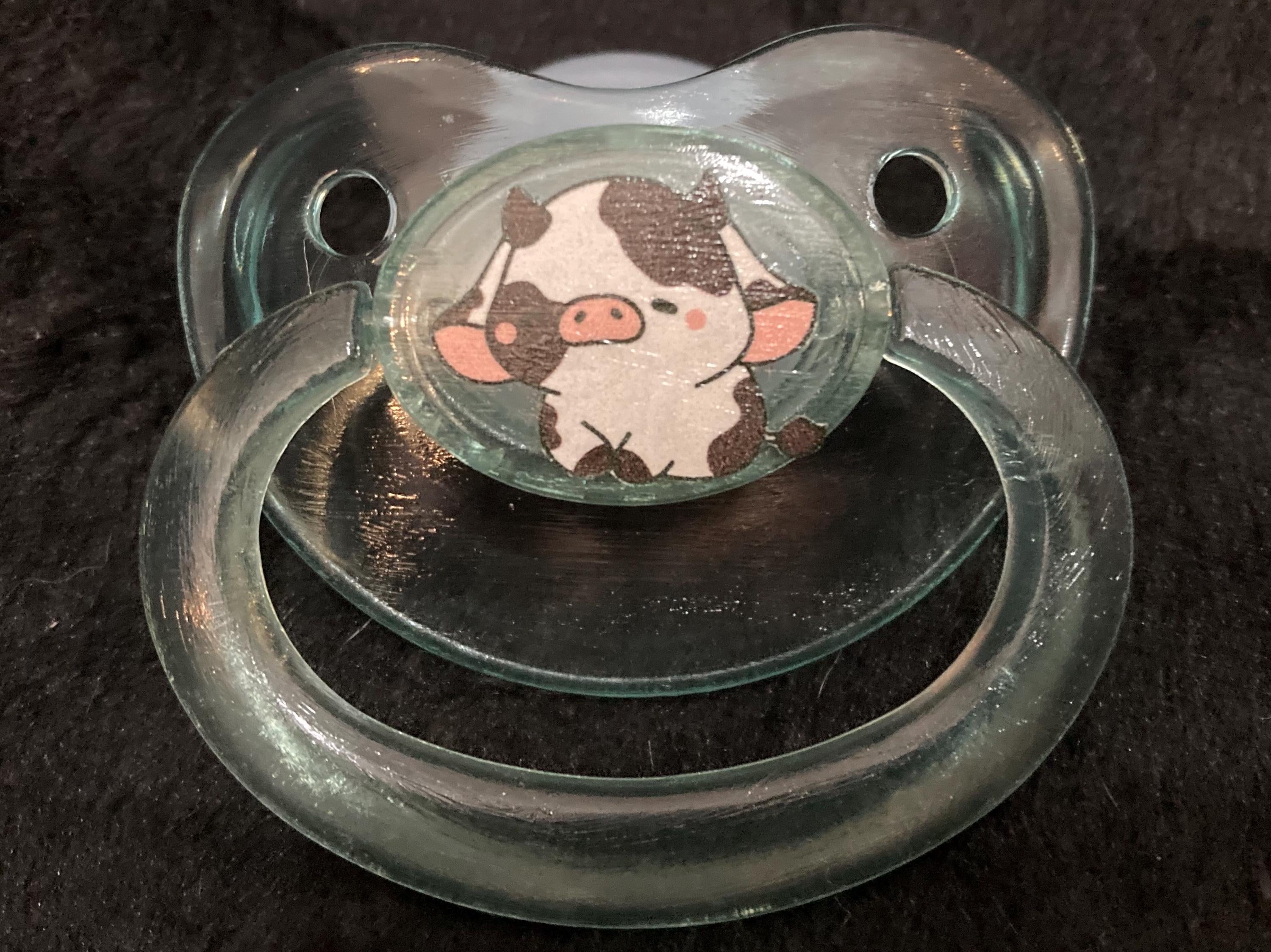 Hay There! Adult Pacifier, Farm, Barnyard, Pig, Horse, Cow, Goat, Sheep, Lamb, Ram Little Space Gear