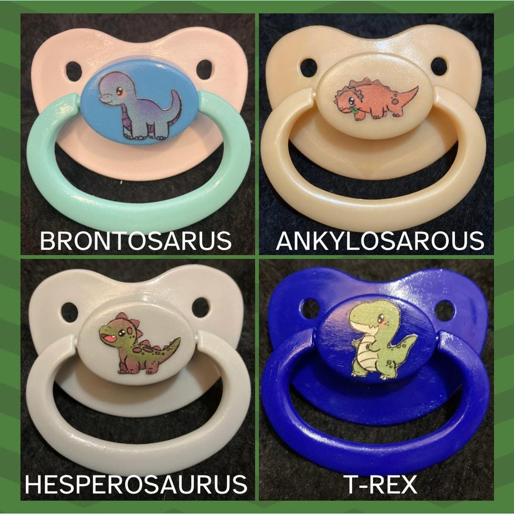 Little Roars Adult Pacifier, Dinosaur Little Space Gear