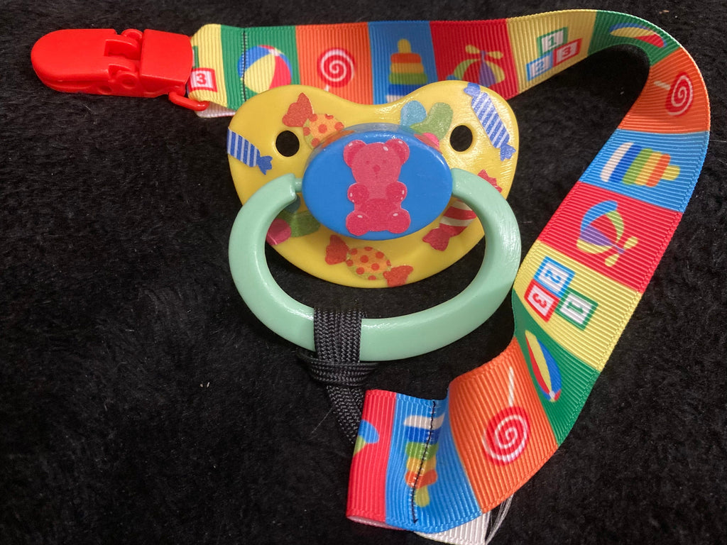 Candy Collage Adult Pacifier, Little Space Gear