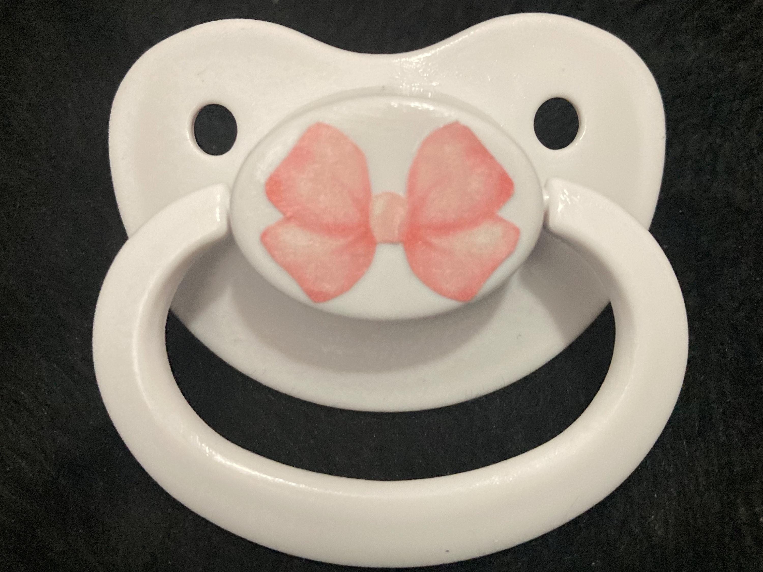 Vintage Nursery Adult Pacifier, Bow, Rocking horse, softcore, Lolita, Cute Little Space Gear