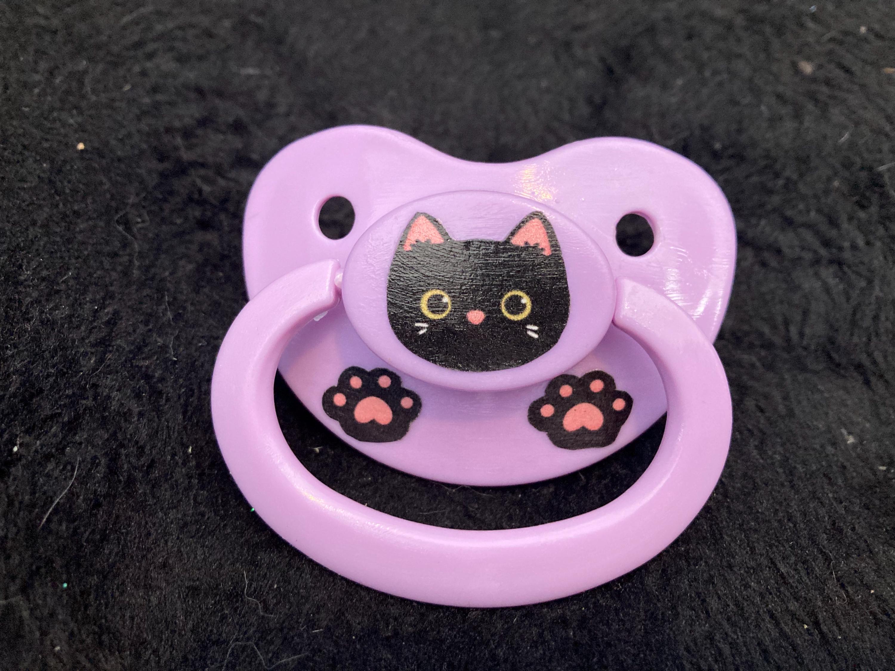 Animal Pals Collage Adult Pacifier, Various Styles, Cat, Dog, Bear, Fox, Little Space Gear