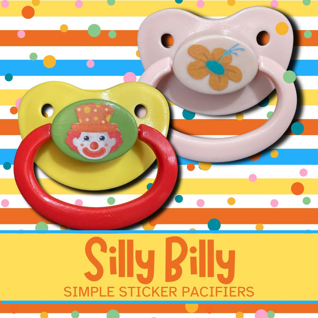 Silly Billy Adult Pacifier, Clown Kidcore Little Space Gear