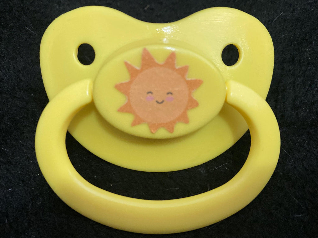 Happy Days Simple Sticker Adult Pacifier, Sun Summer Little Space Gear