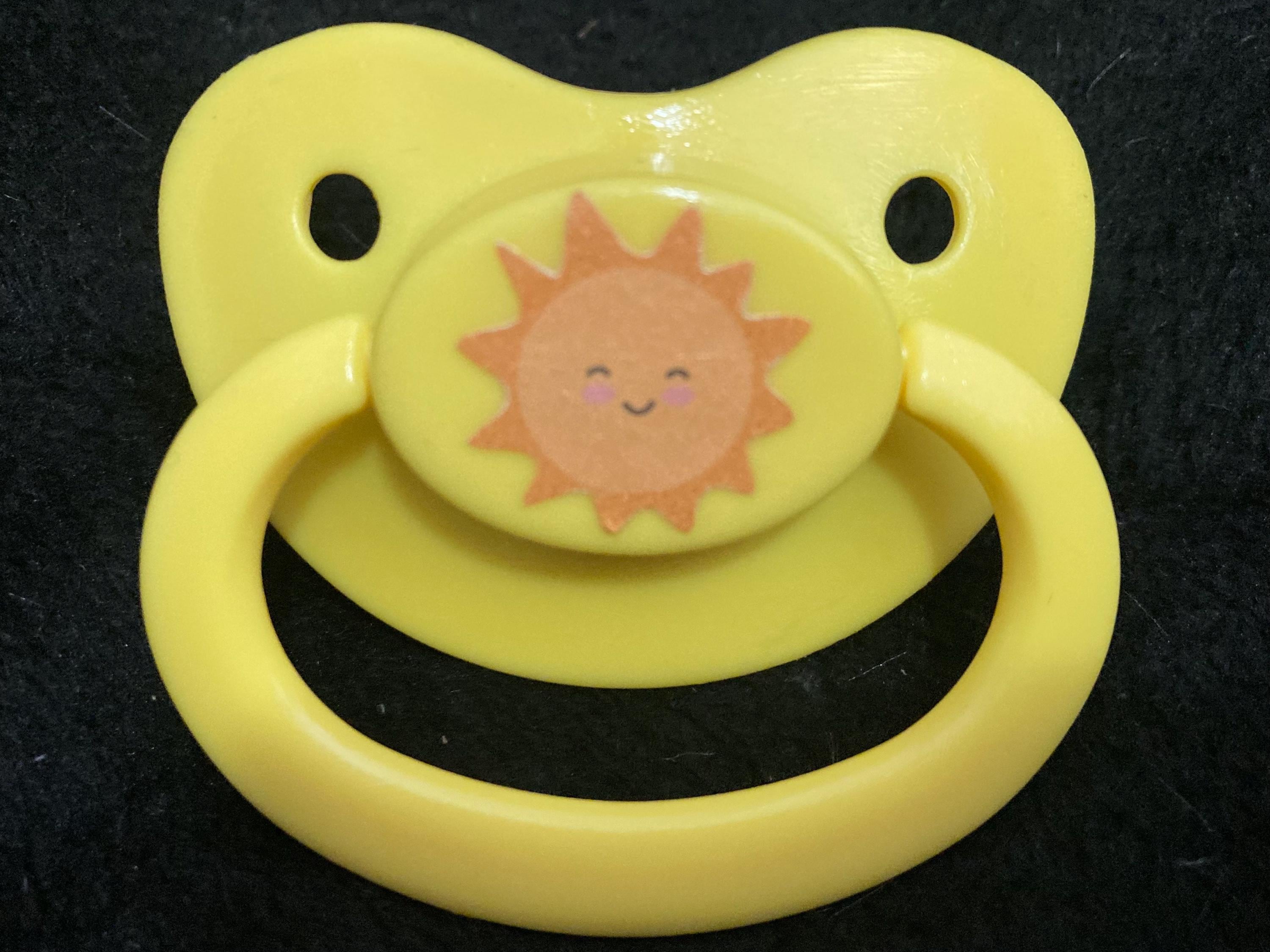 Happy Days Simple Sticker Adult Pacifier, Sun Summer Little Space Gear
