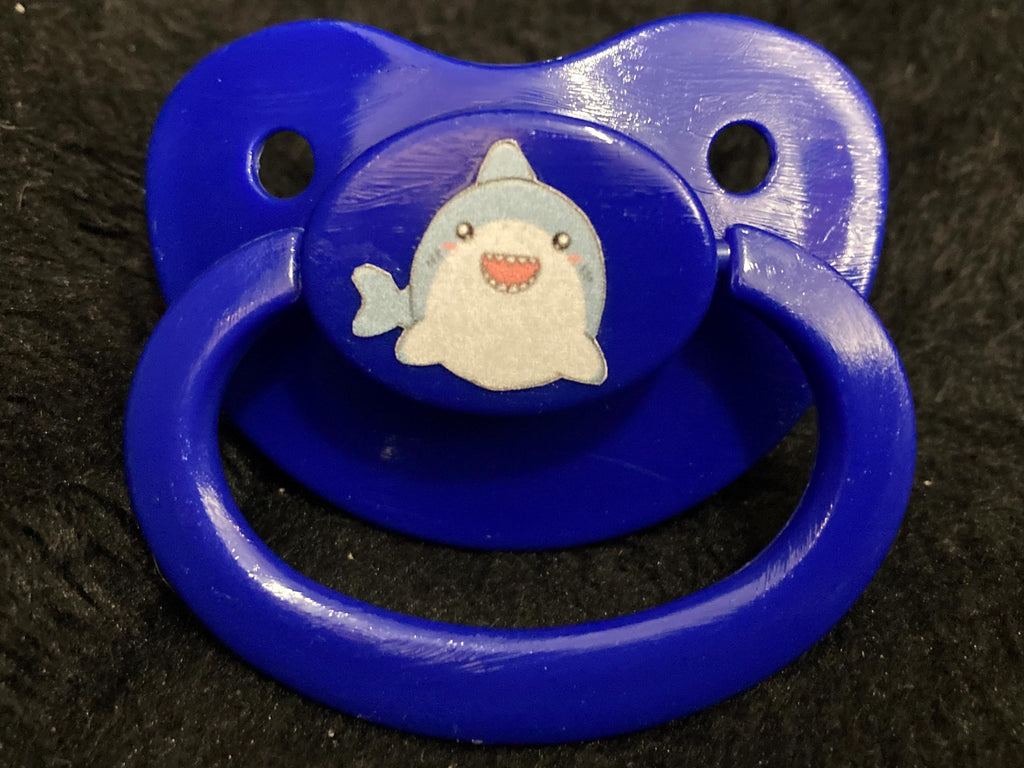 Shipwreck Squirts Adult Pacifier, Shark Ocean Anchor Treasure Chest Little Space Gear