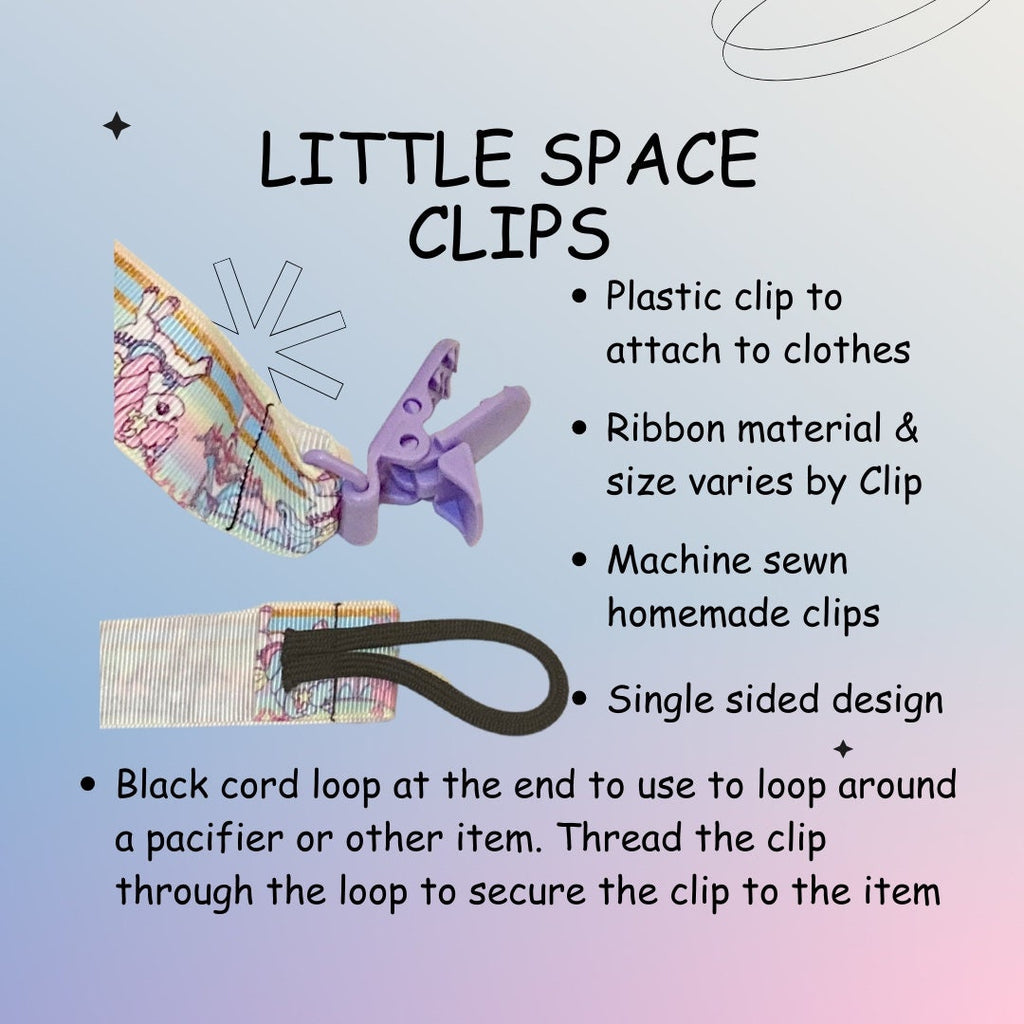 Bulk Little Space Clip, Pacifier Clip, Little Space Gear