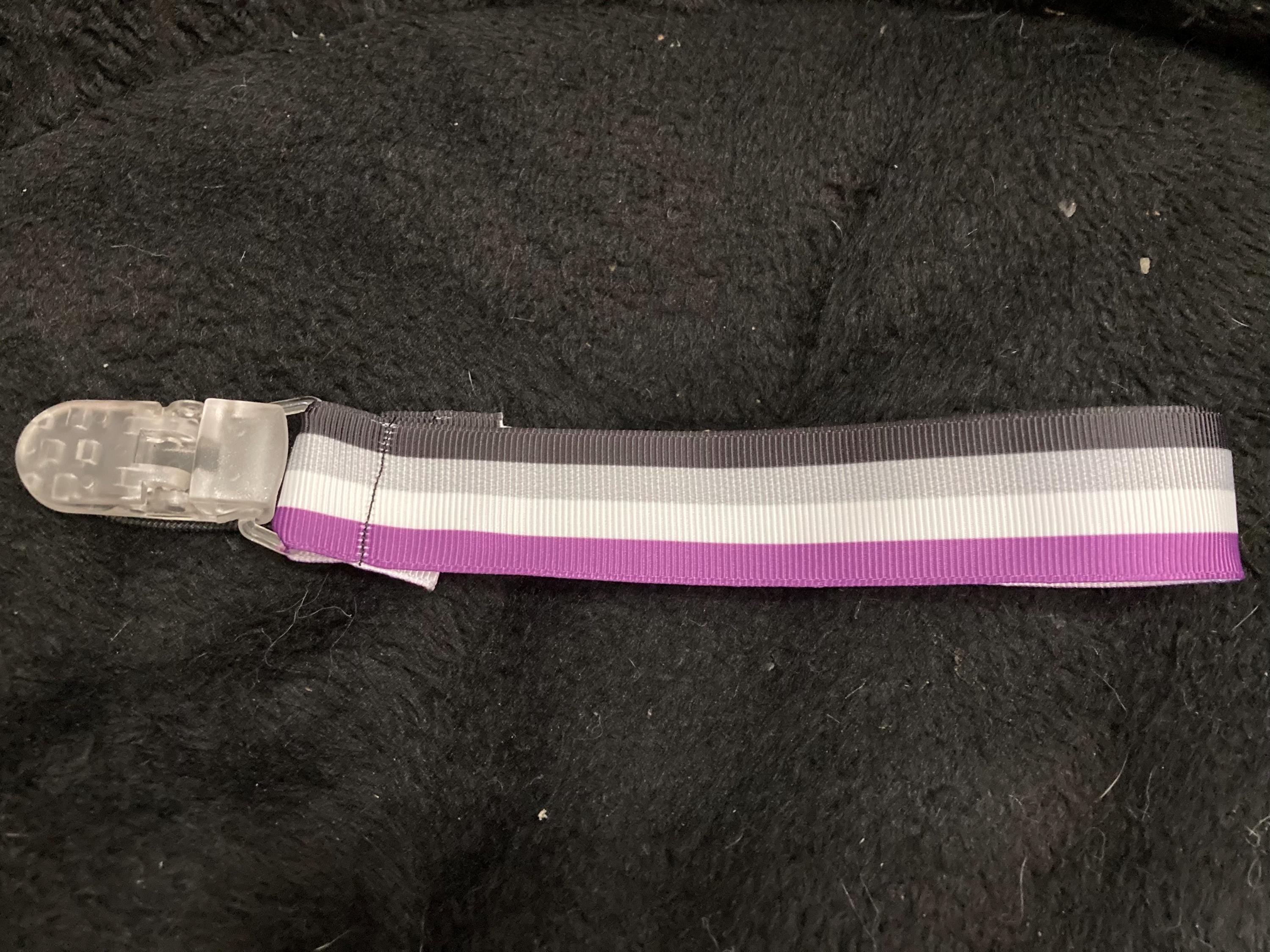 Pride Flags Little Space Clip, LGBT+ Pacifier Clip, Trans, Non-binary, Asexual, Bi, Pan, Little Space Gear