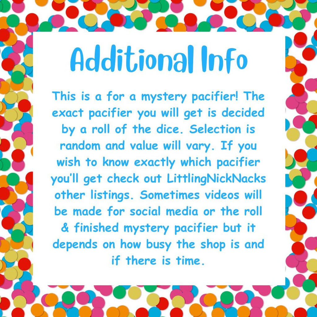 Mystery Adult Pacifier, Little Space Gear