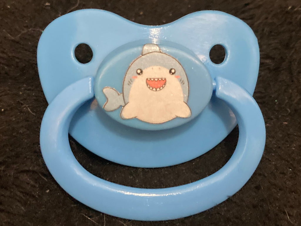 Shipwreck Squirts Adult Pacifier, Shark Ocean Anchor Treasure Chest Little Space Gear