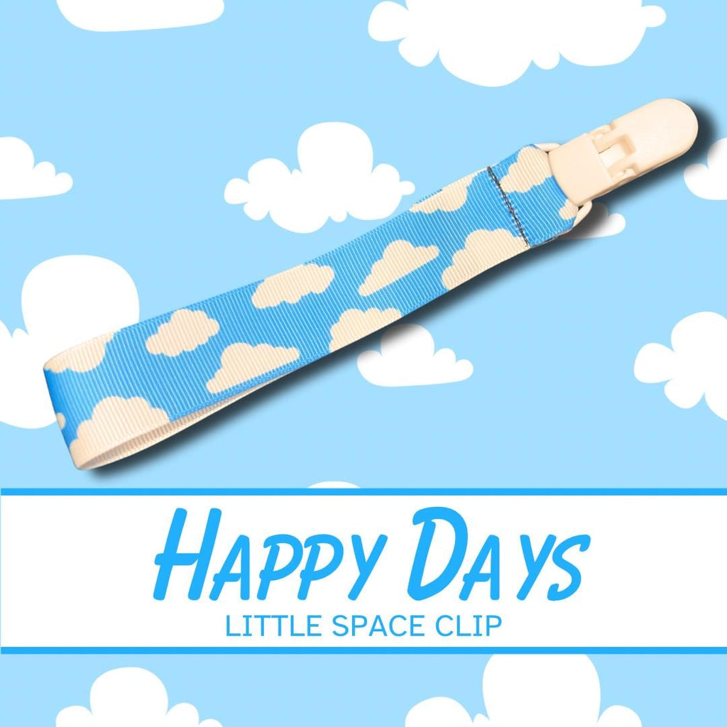 Happy Days Little Space Clip, Cloud Pacifier Clip, Little Space Gear
