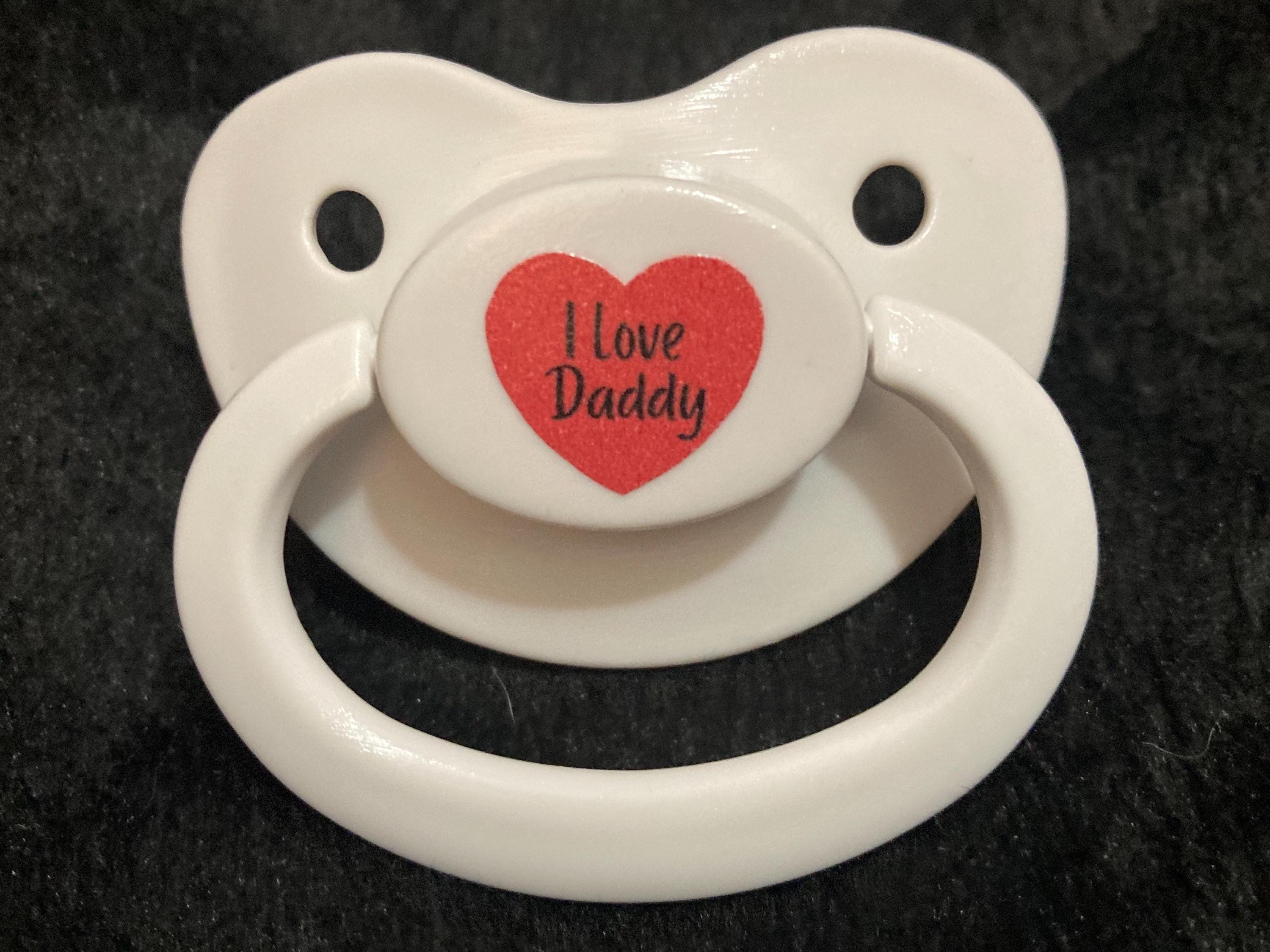 Loving You Custom Adult Pacifier, Valentine, Anniversary, Custom Term, Caregiver, Daddy, Mommy Little Space Gear