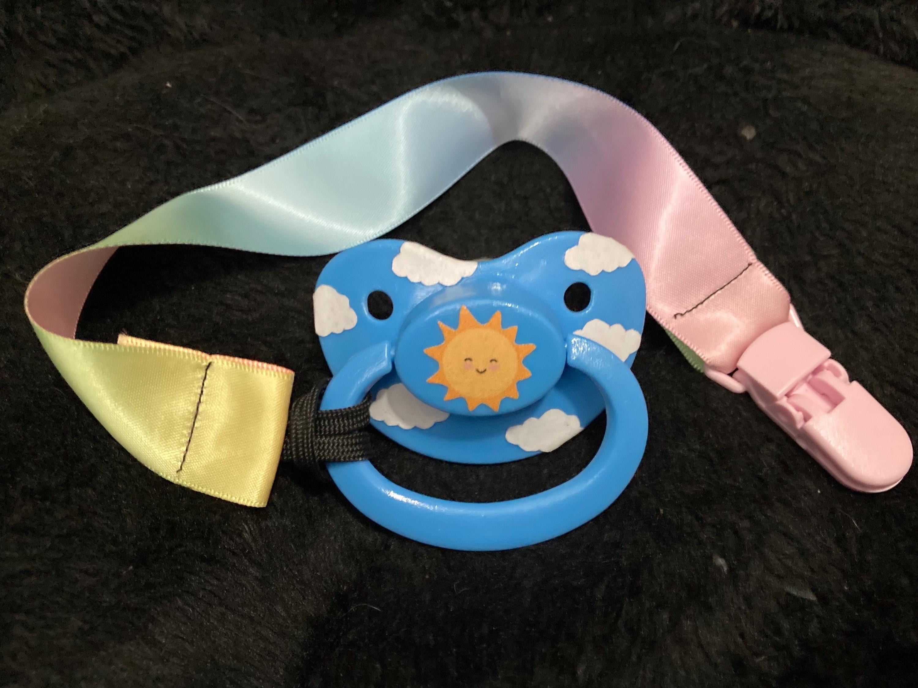 Happy Days Collage Adult Pacifier, Sun Cloud Little Space Gear