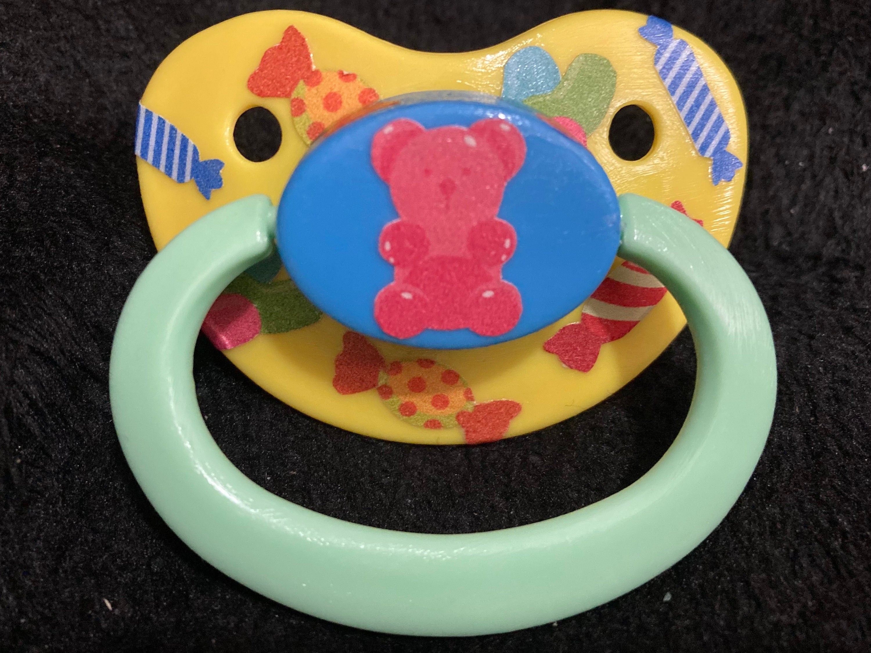 Candy Collage Adult Pacifier, Little Space Gear