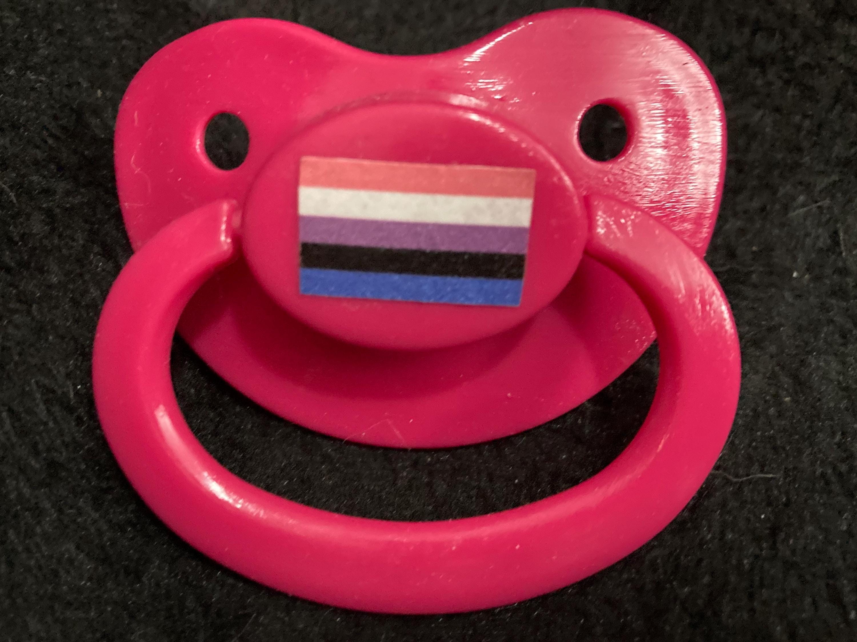 Choice Pride Flag Adult Pacifier, LGBT+ Little Space Gear
