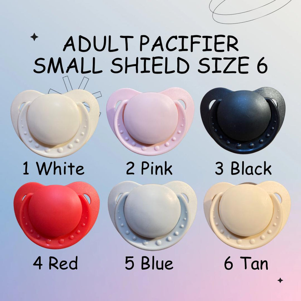 Adult Pacifier Small Shield Size 6 Little Space Gear Accessory