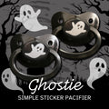 Ghostie Adult Pacifier, Goth Spooky Halloween Little Space Gear