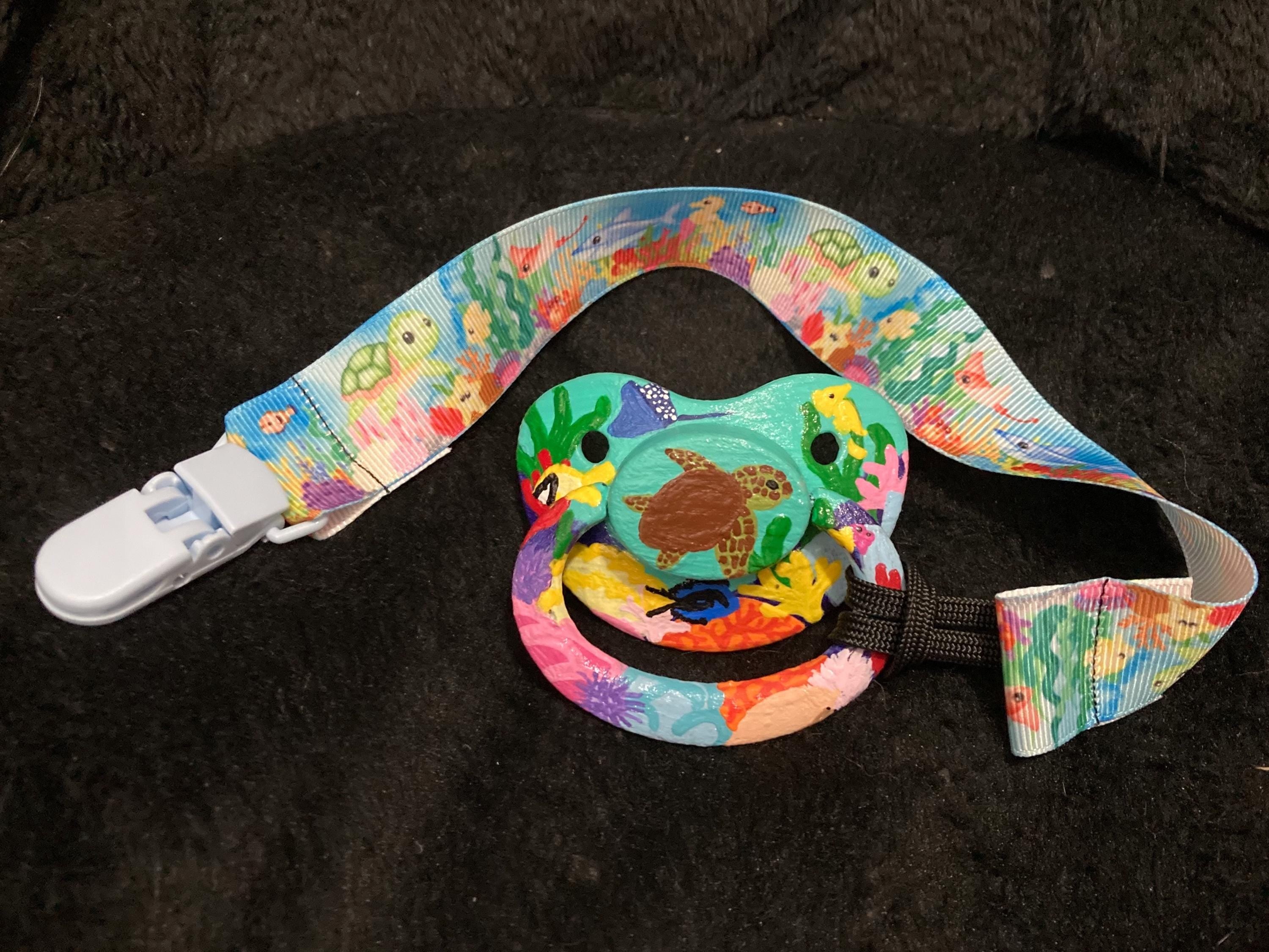 Coral Critters Little Space Clip, Pacifier Clip, Ocean little Space Gear