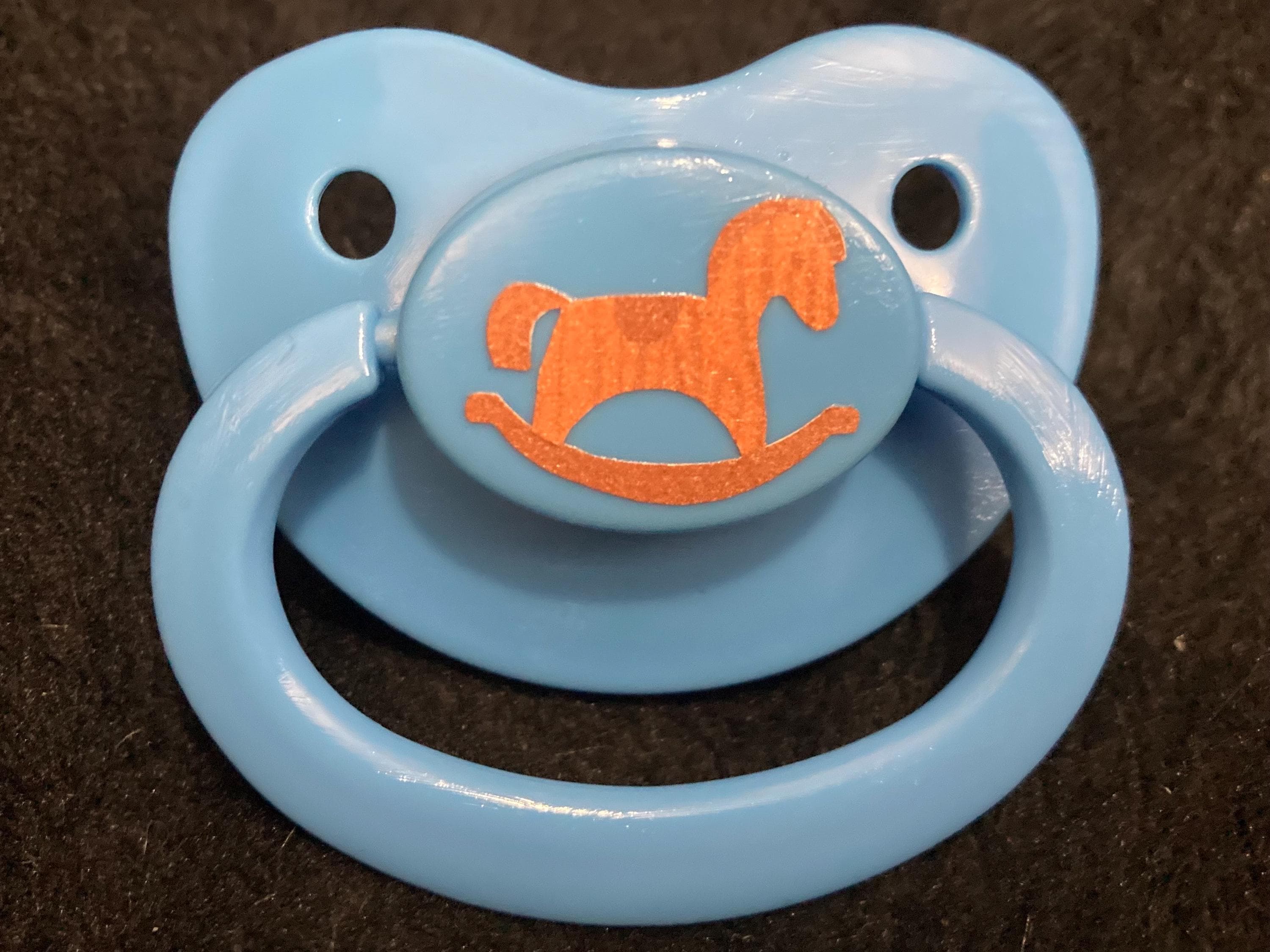 Vintage Nursery Adult Pacifier, Bow, Rocking horse, softcore, Lolita, Cute Little Space Gear