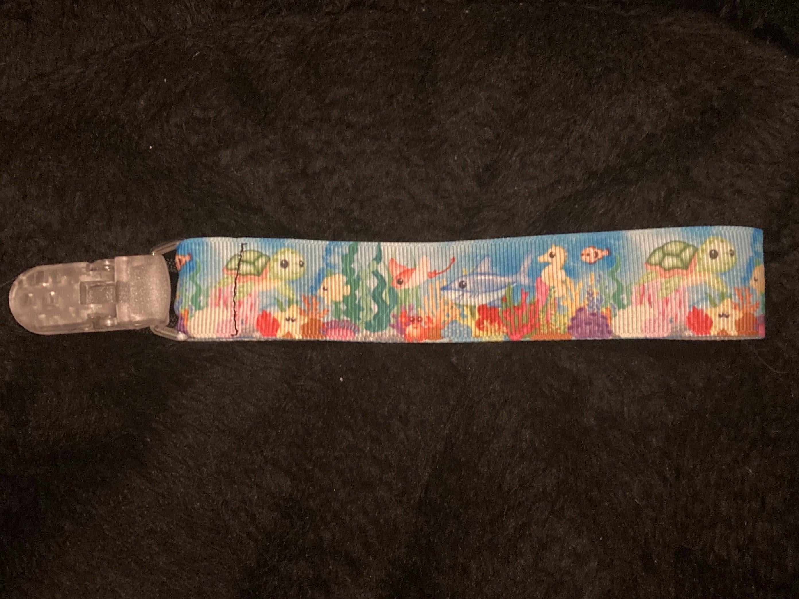 Coral Critters Little Space Clip, Pacifier Clip, Ocean little Space Gear