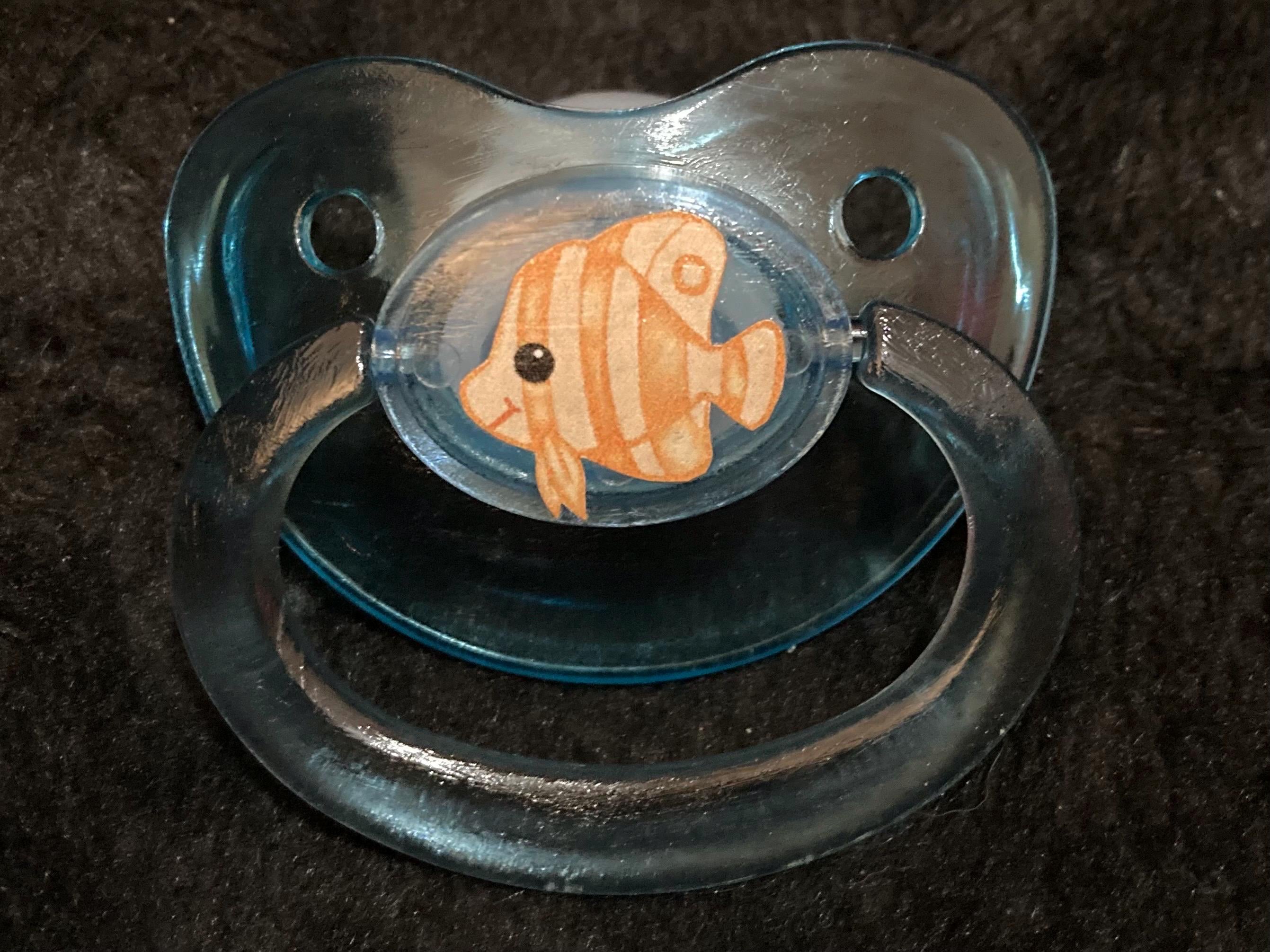 Coral Critter Adult Pacifier, Sea Turtle, Shark, Fish, Ocean Tropical Underwater Little Space Gear