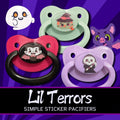 Lil Terrors Adult Pacifier, Goth Spooky Halloween Little Space Gear