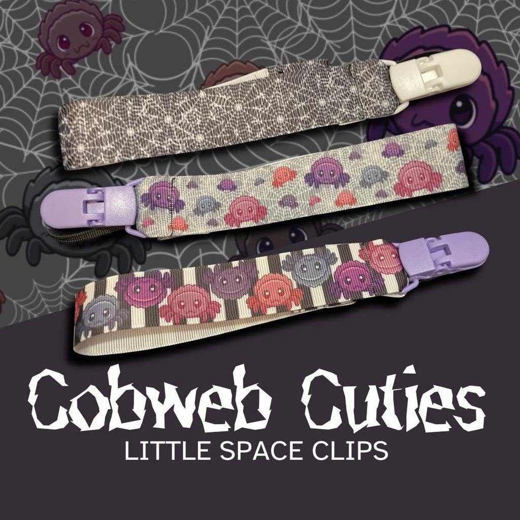 Cobweb Cuties Little Space Clips, Pacifier Clip, Little Space Gear