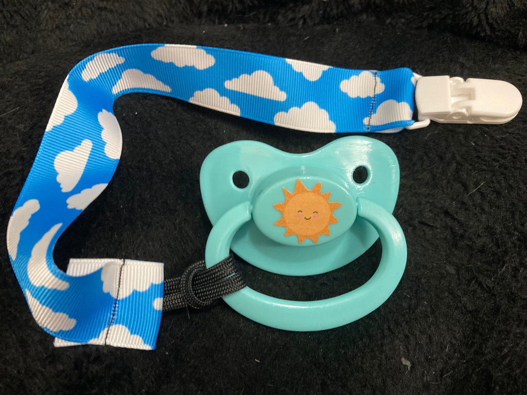 Happy Days Simple Sticker Adult Pacifier, Sun Summer Little Space Gear