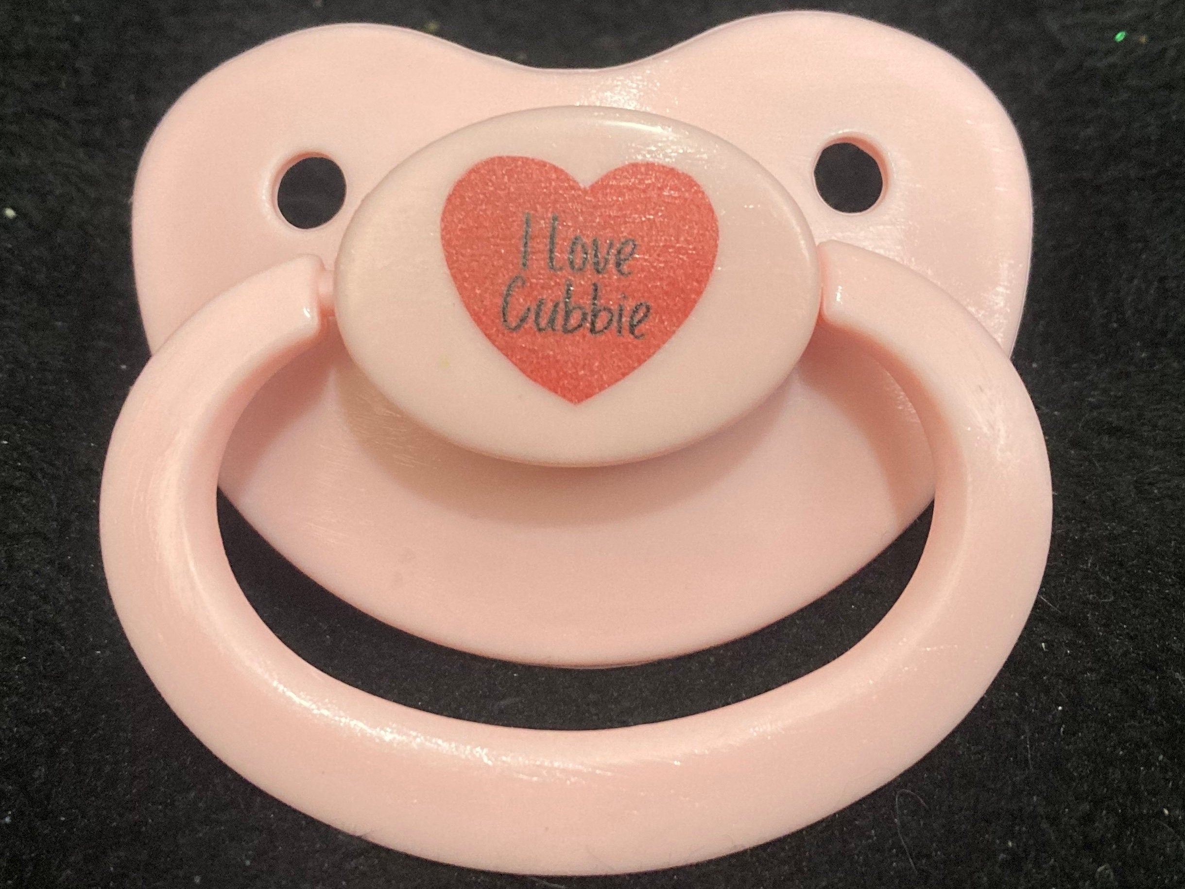 Loving You Custom Adult Pacifier, Valentine, Anniversary, Custom Term, Caregiver, Daddy, Mommy Little Space Gear
