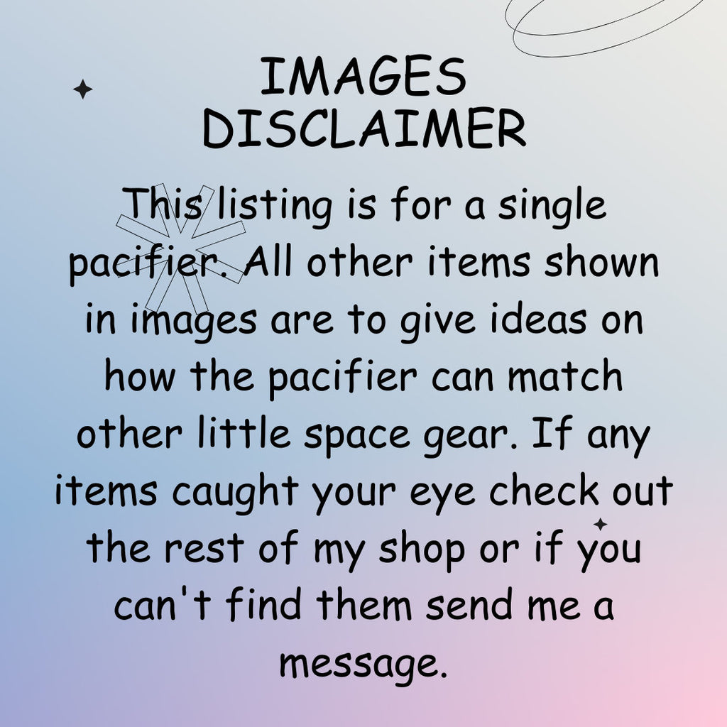 Happy Days Simple Sticker Adult Pacifier, Sun Summer Little Space Gear