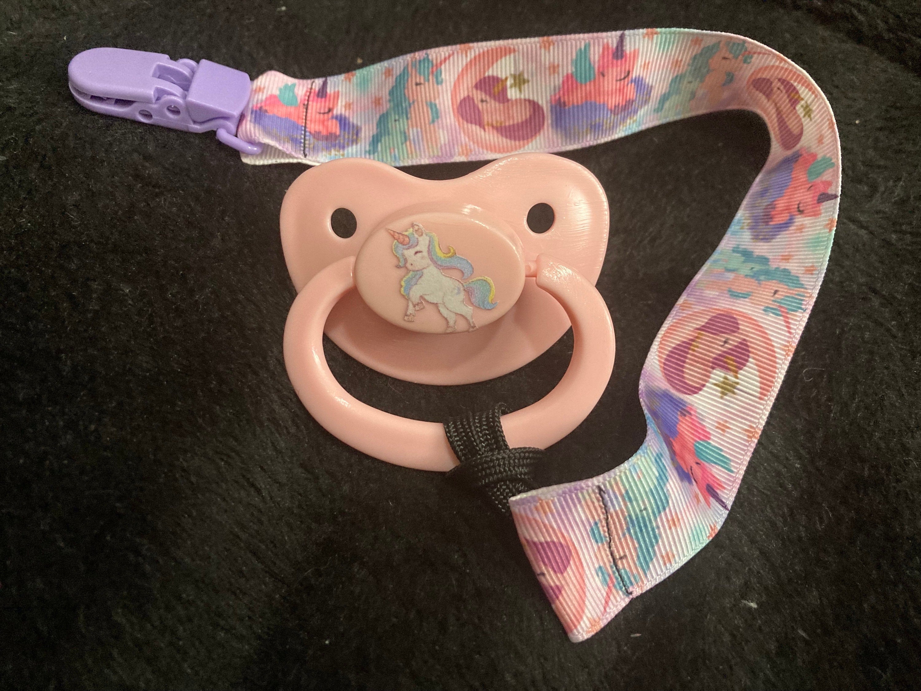 Unicorn Whimsy Adult Pacifier, Fantasy Little Space Gear