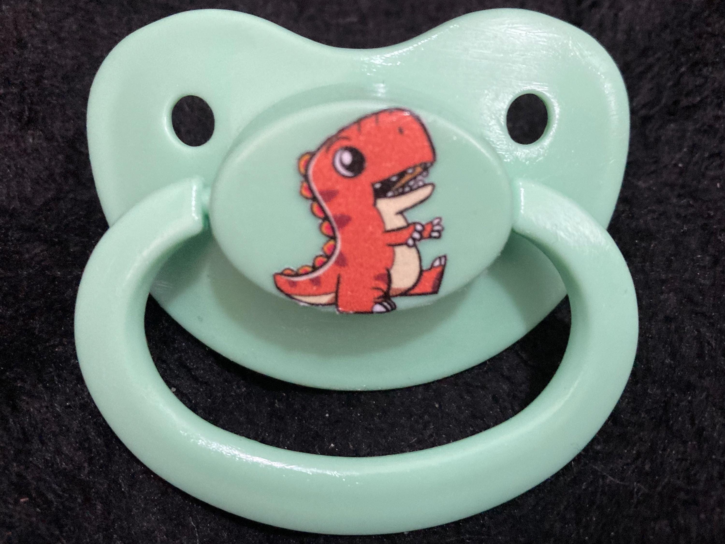 Dandy Dinos Adult Pacifier, Dinosaur Little Space Gear