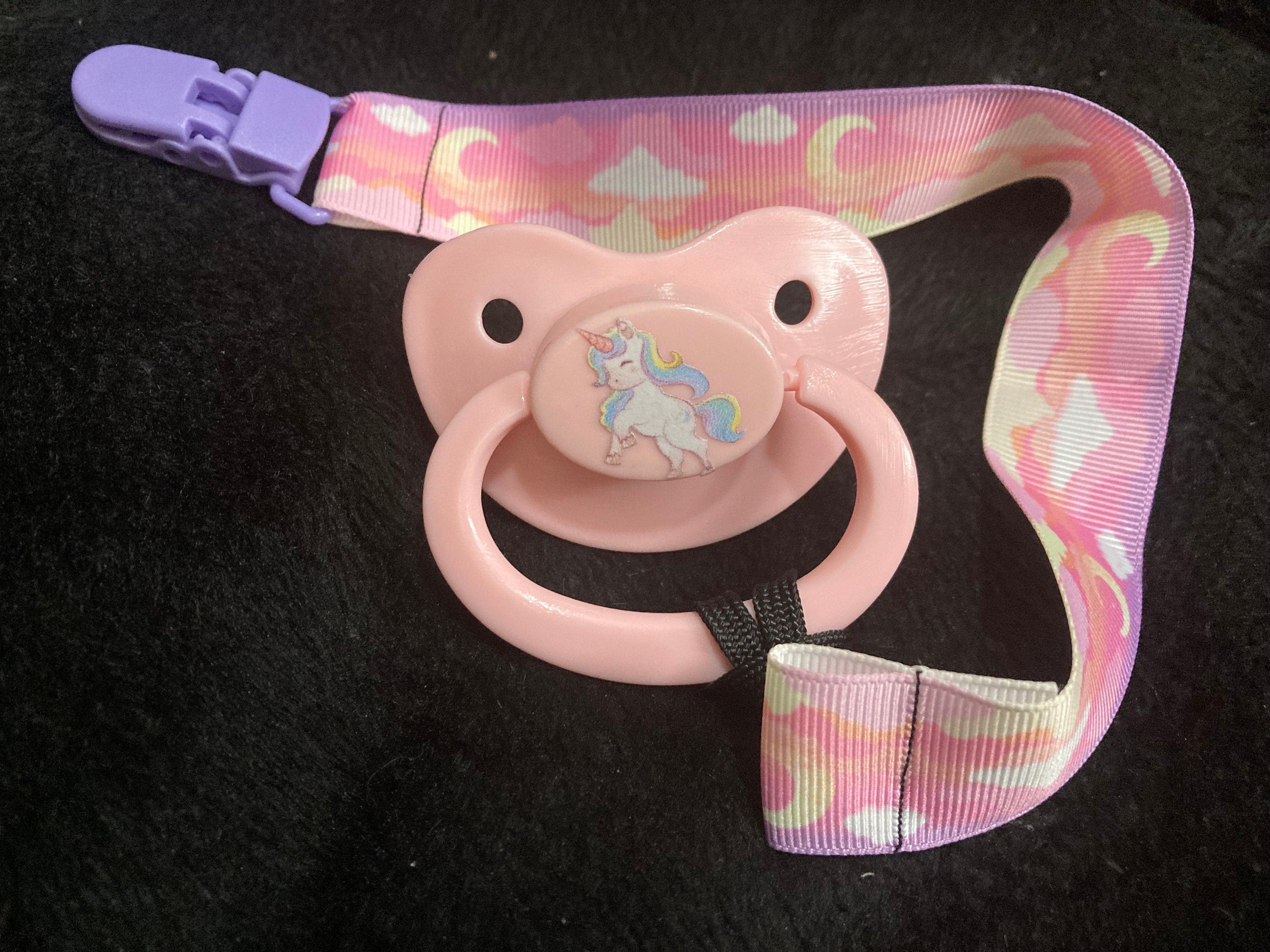 Unicorn Whimsy Adult Pacifier, Fantasy Little Space Gear