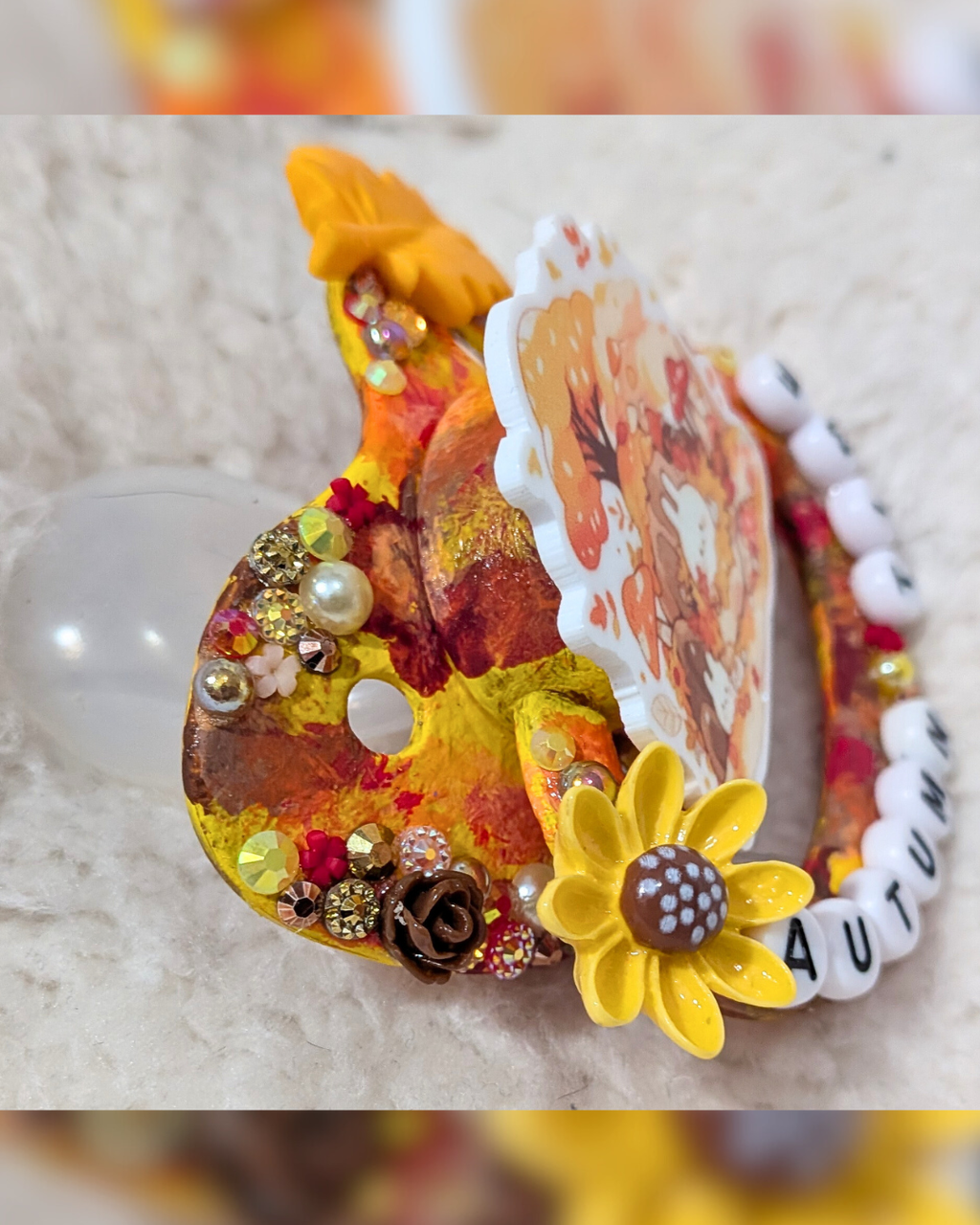 Autumn Time Deluxe Scatter Deco & Hand-Painted Pacifier