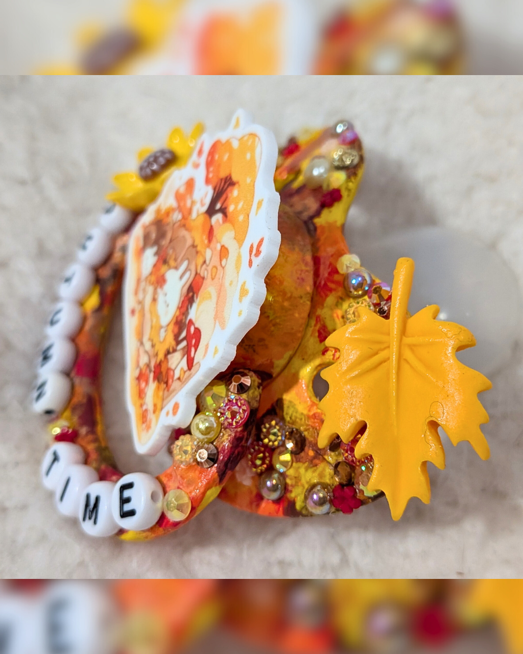 Autumn Time Deluxe Scatter Deco & Hand-Painted Pacifier