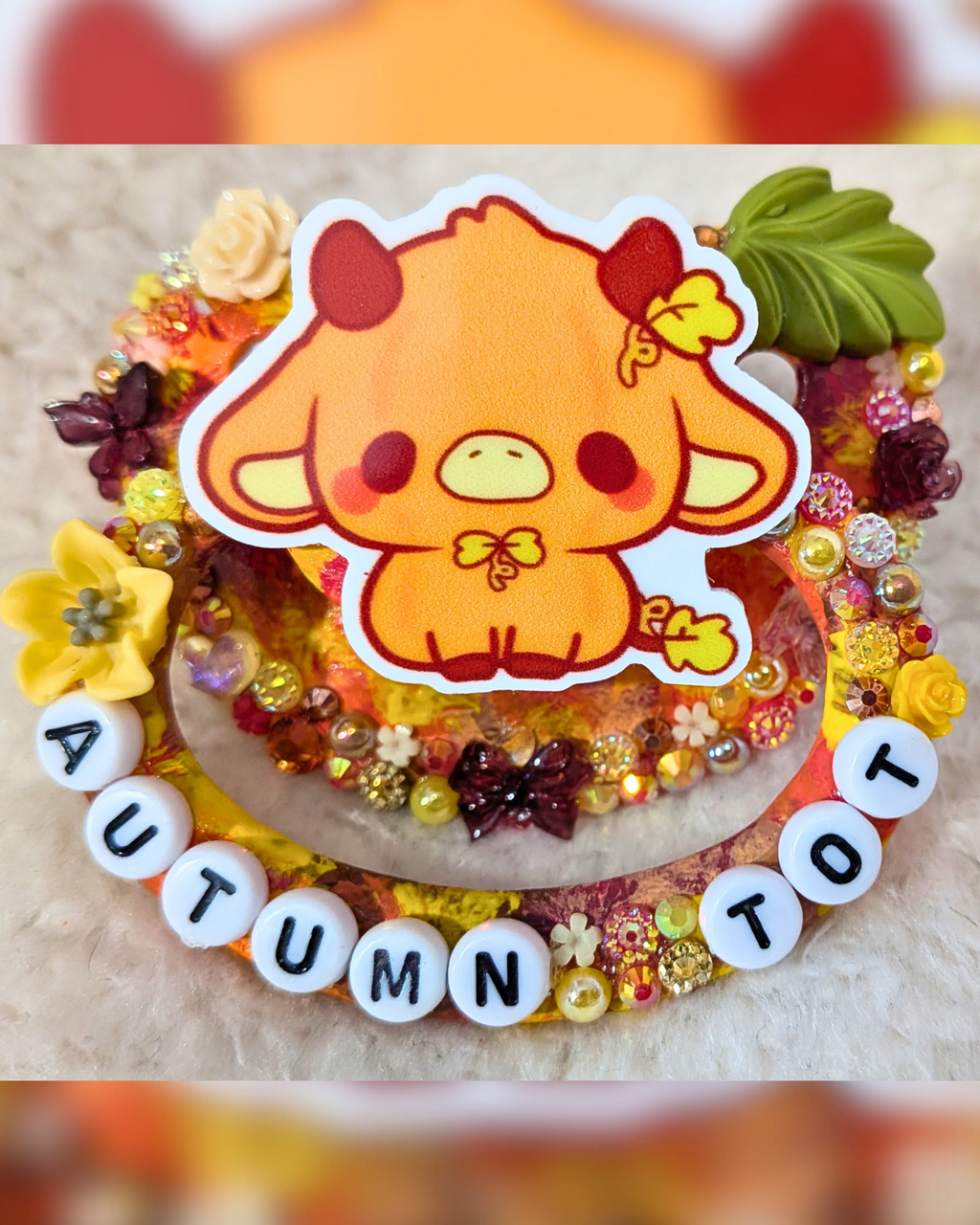 Autumn Tot Deluxe Outline Deco & Hand-Painted Pacifier