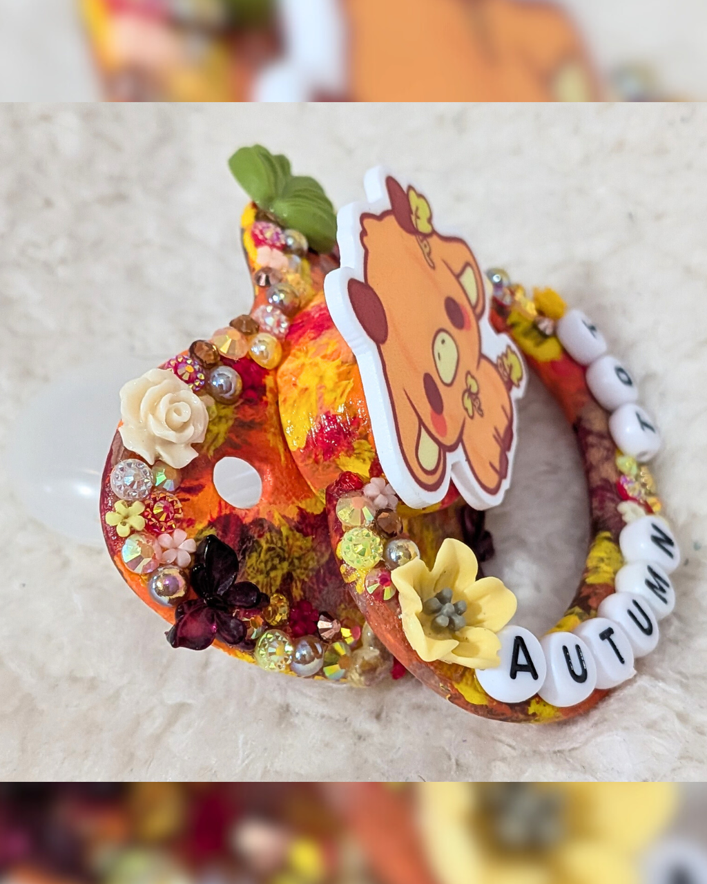 Autumn Tot Deluxe Outline Deco & Hand-Painted Pacifier