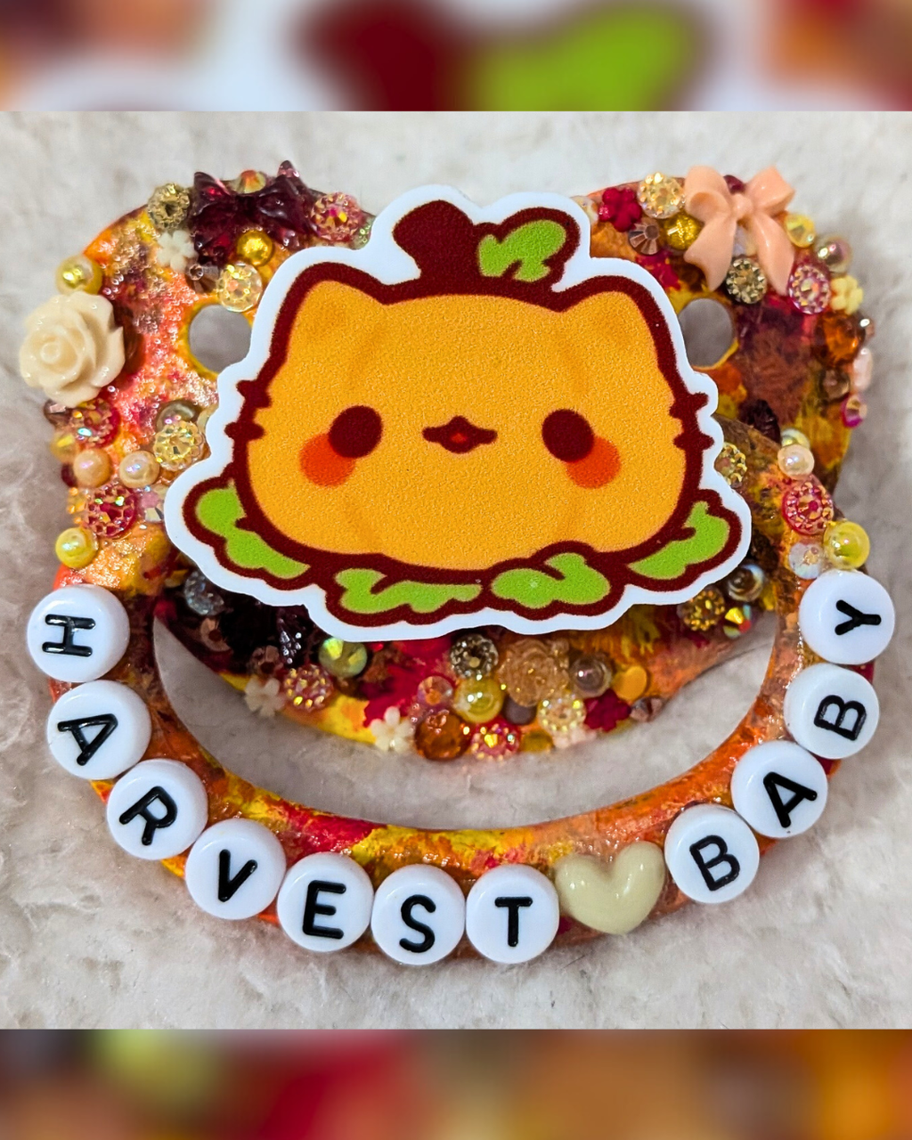 Harvest Baby Deluxe Scatter Deco & Hand-Painted Pacifier