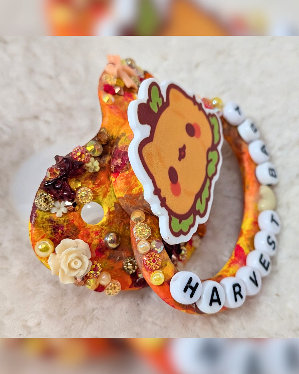Harvest Baby Deluxe Scatter Deco & Hand-Painted Pacifier
