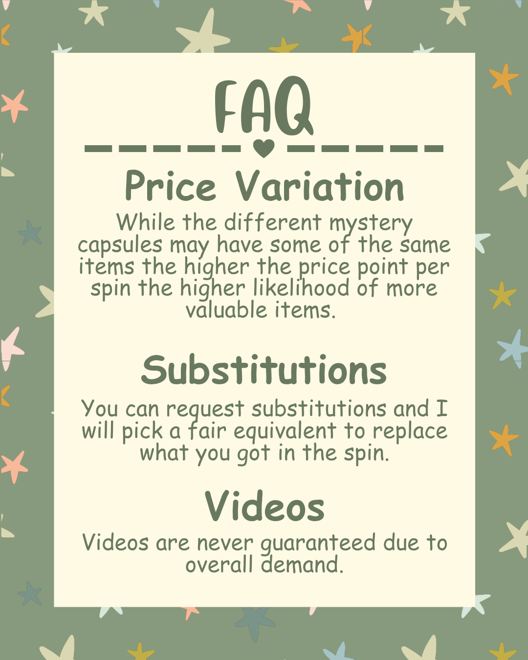 Five Dollar Little Space Mystery Capsules