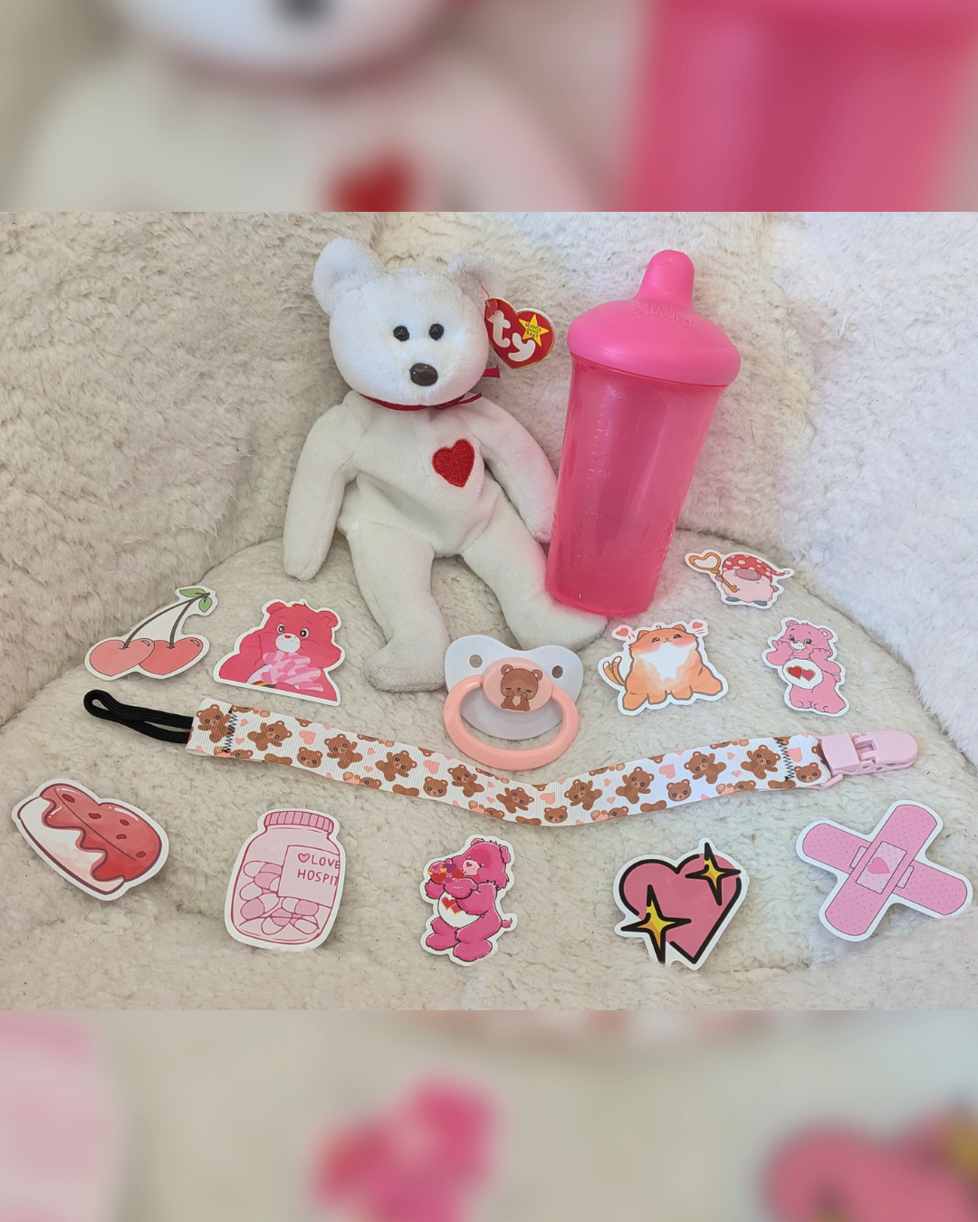 Valentine Teddy Bear Little Space Gear Bundle