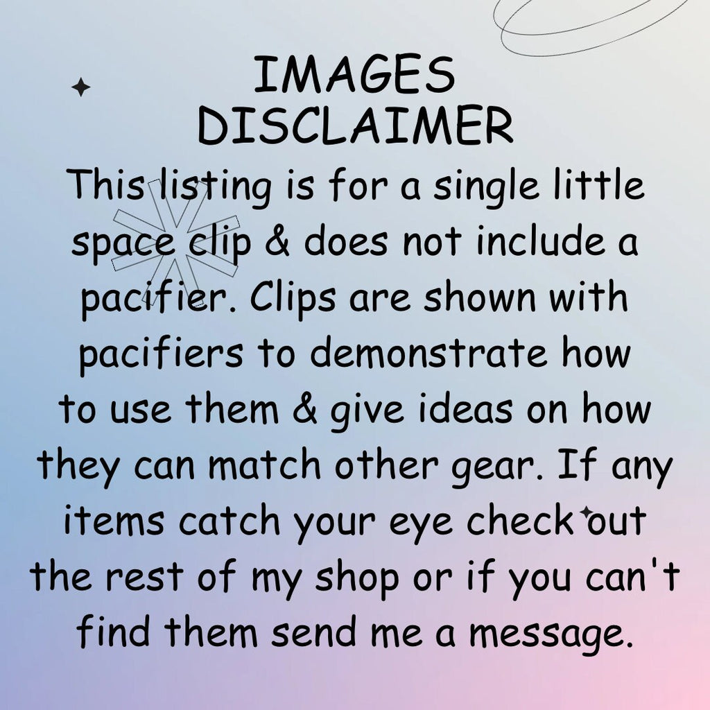 Happy Days Little Space Clip, Cloud Pacifier Clip, Little Space Gear