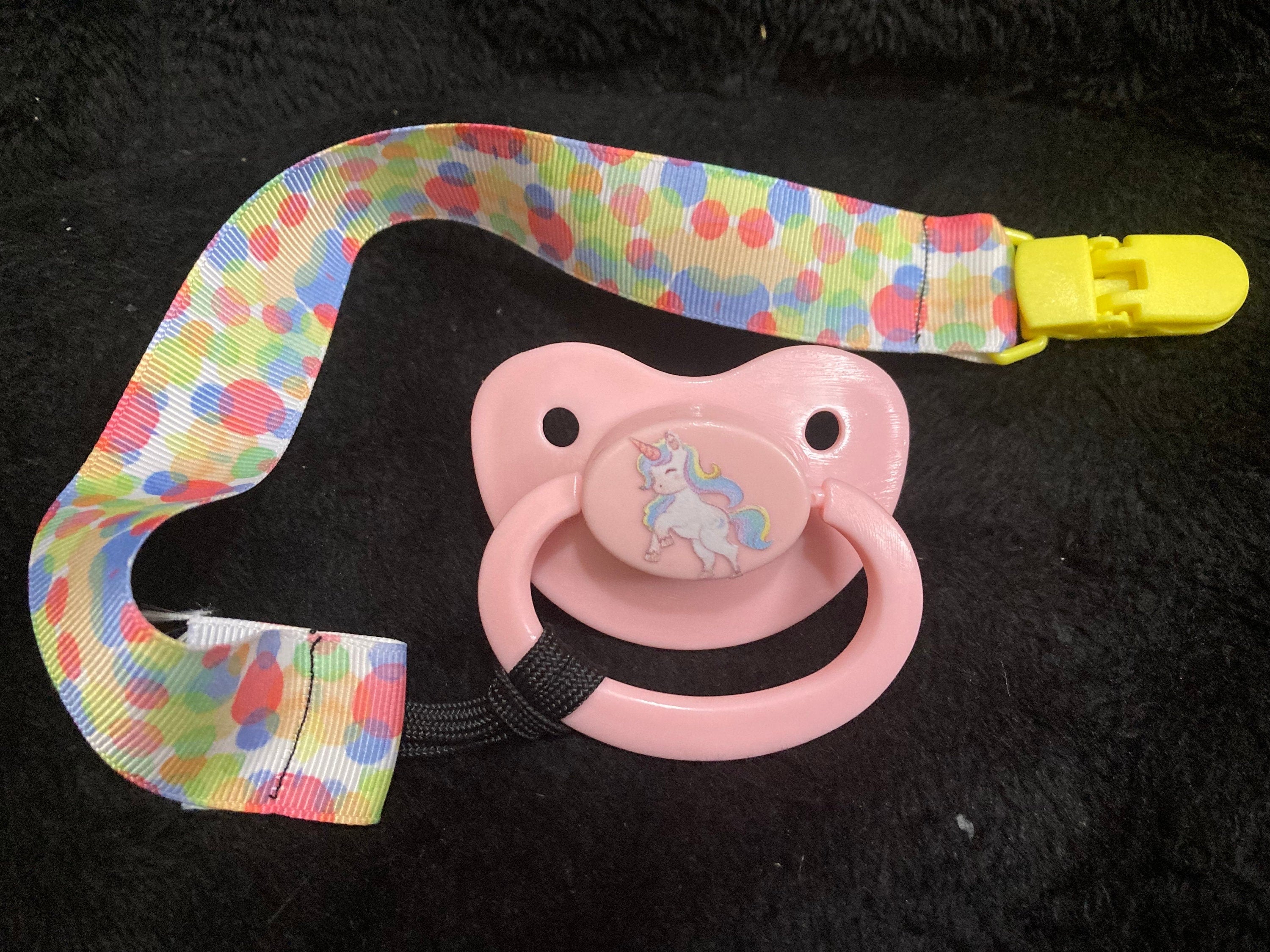 Unicorn Whimsy Adult Pacifier, Fantasy Little Space Gear