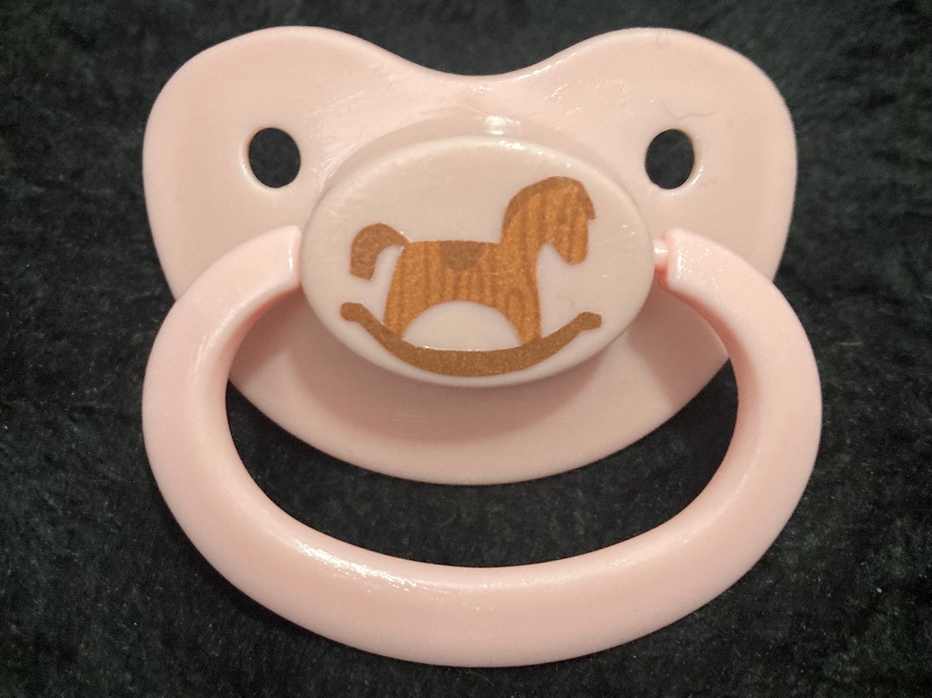 Vintage Nursery Adult Pacifier, Bow, Rocking horse, softcore, Lolita, Cute Little Space Gear