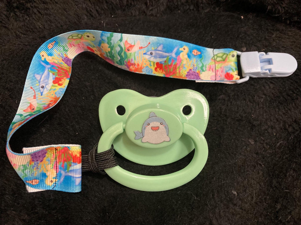 Coral Critters Little Space Clip, Pacifier Clip, Ocean little Space Gear