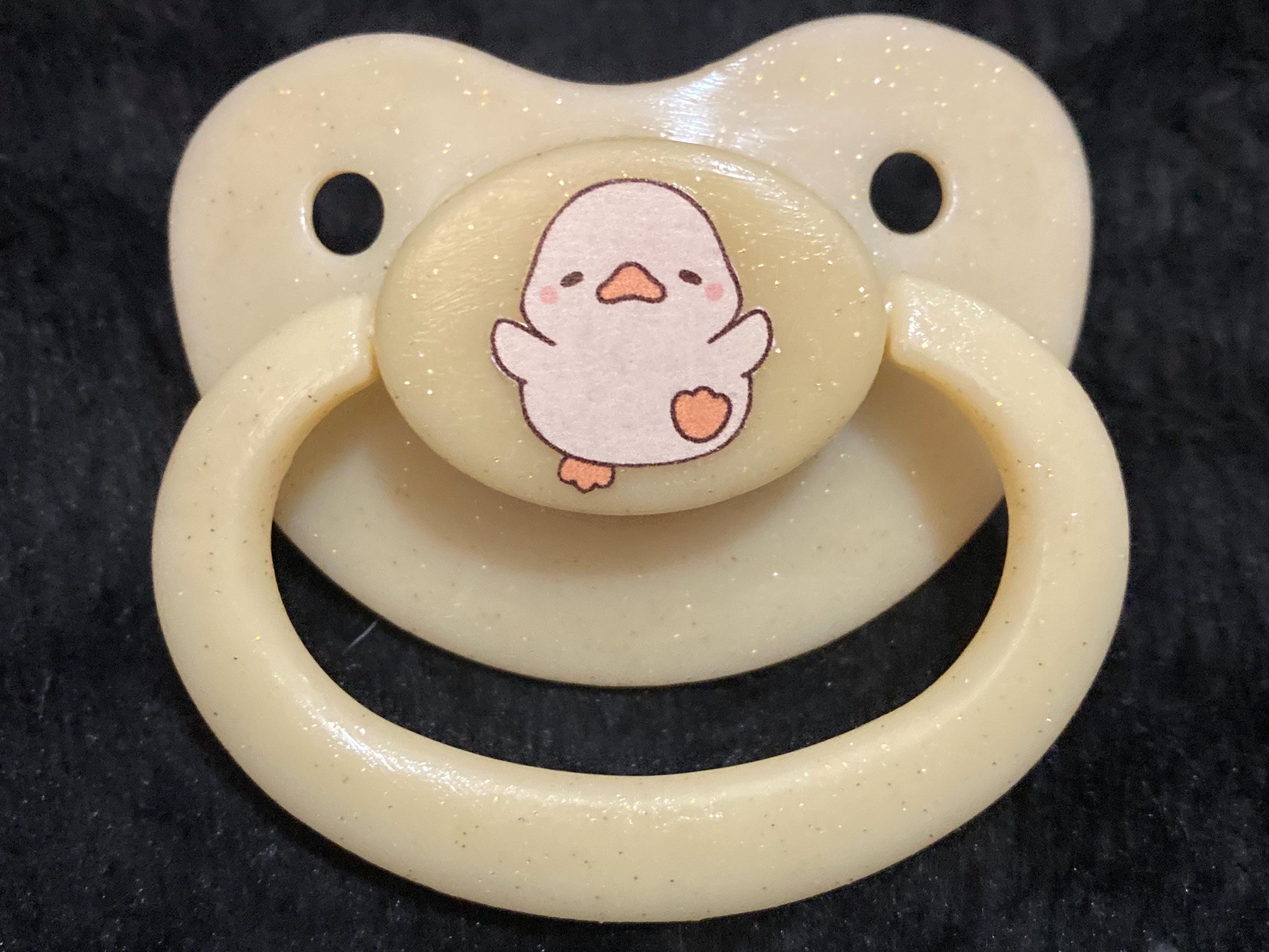 Hay There! Adult Pacifier, Farm, Barnyard, Pig, Horse, Cow, Goat, Sheep, Lamb, Ram Little Space Gear