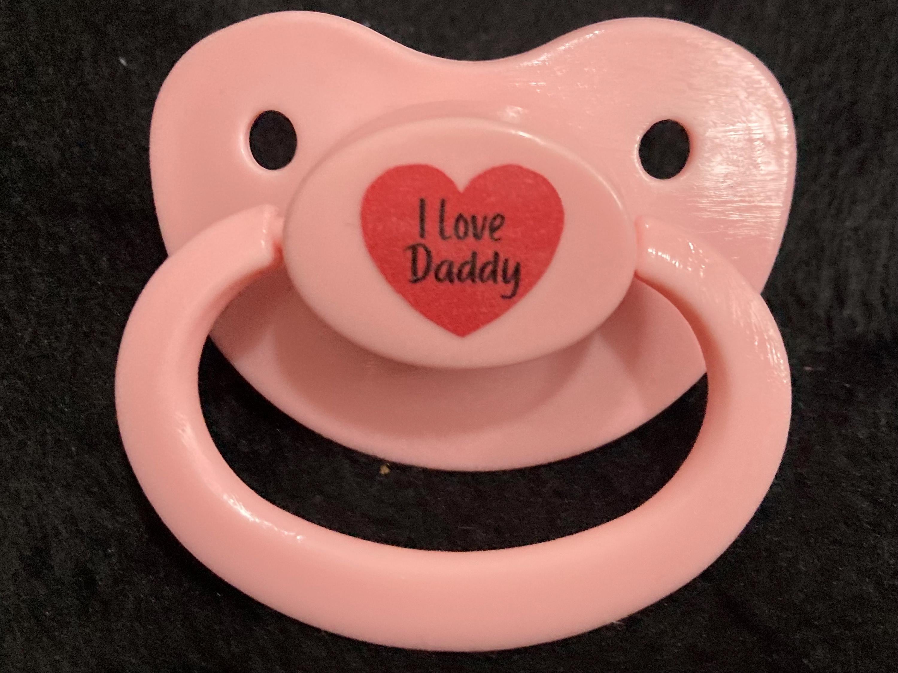 Loving You Custom Adult Pacifier, Valentine, Anniversary, Custom Term, Caregiver, Daddy, Mommy Little Space Gear