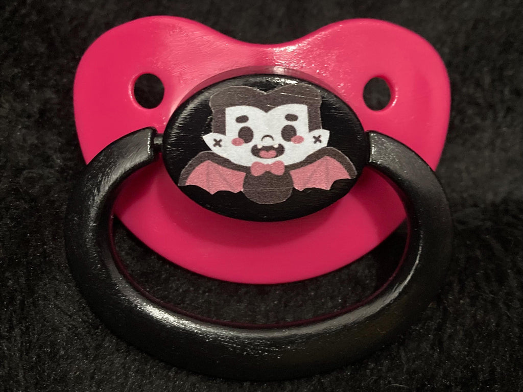 Lil Terrors Adult Pacifier, Goth Spooky Halloween Little Space Gear