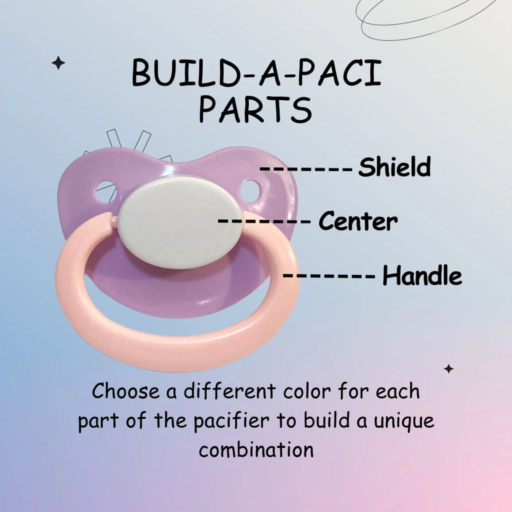 Build-A-Paci Adult Pacifier Gen 1 Size 6, Little Space Binky Accessory Gear