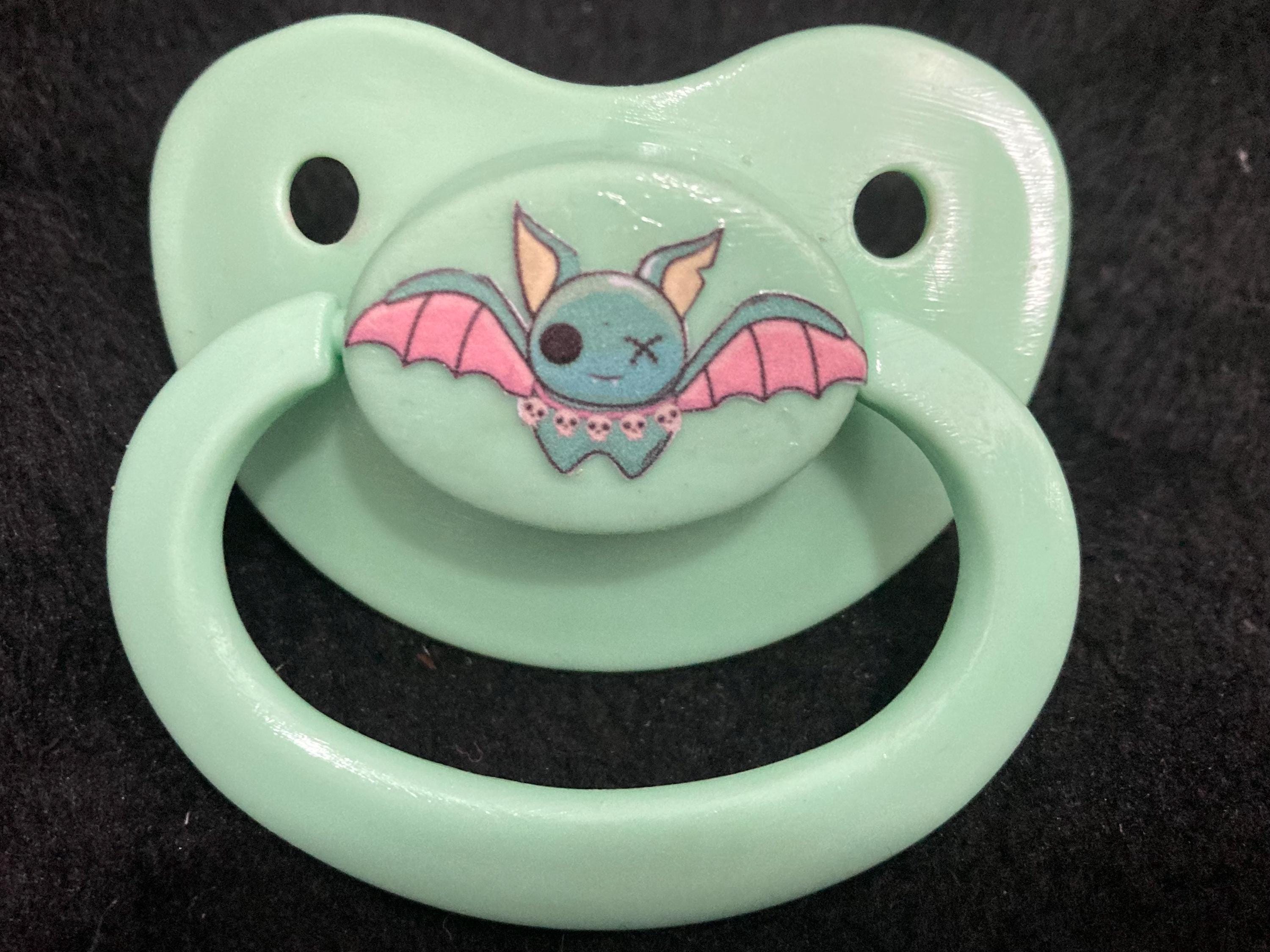 Creepy Cute Adult Pacifier, Bat, Bear, Pastel Goth Spooky Halloween Little Space Gear