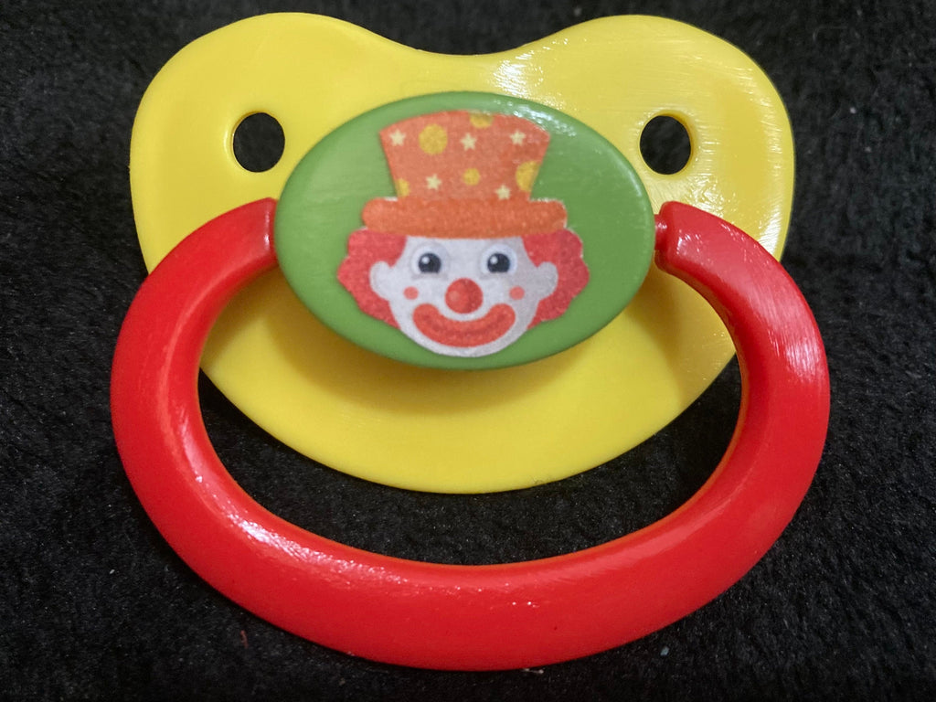 Silly Billy Adult Pacifier, Clown Kidcore Little Space Gear